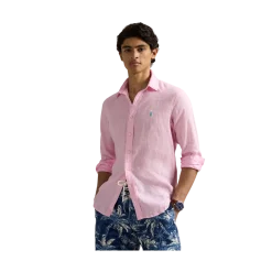 Hot Polo Ralph Lauren Long Sleeve Sport Shirt - Carmel Pink