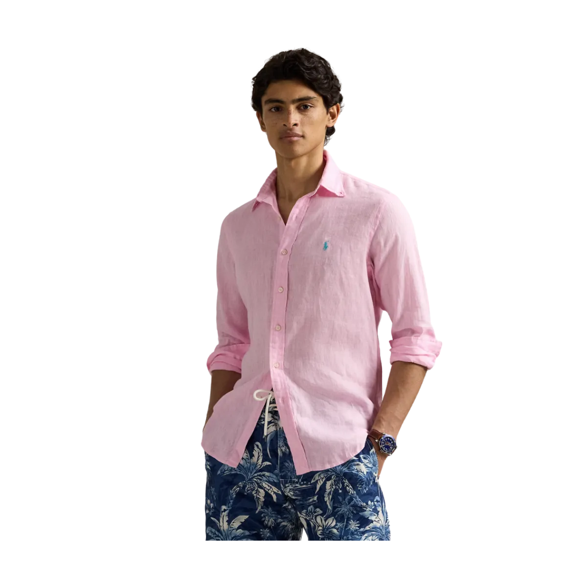 Hot Polo Ralph Lauren Long Sleeve Sport Shirt - Carmel Pink