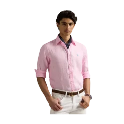 Online Polo Ralph Lauren Long Sleeve Sport Shirt - Carmel Pink