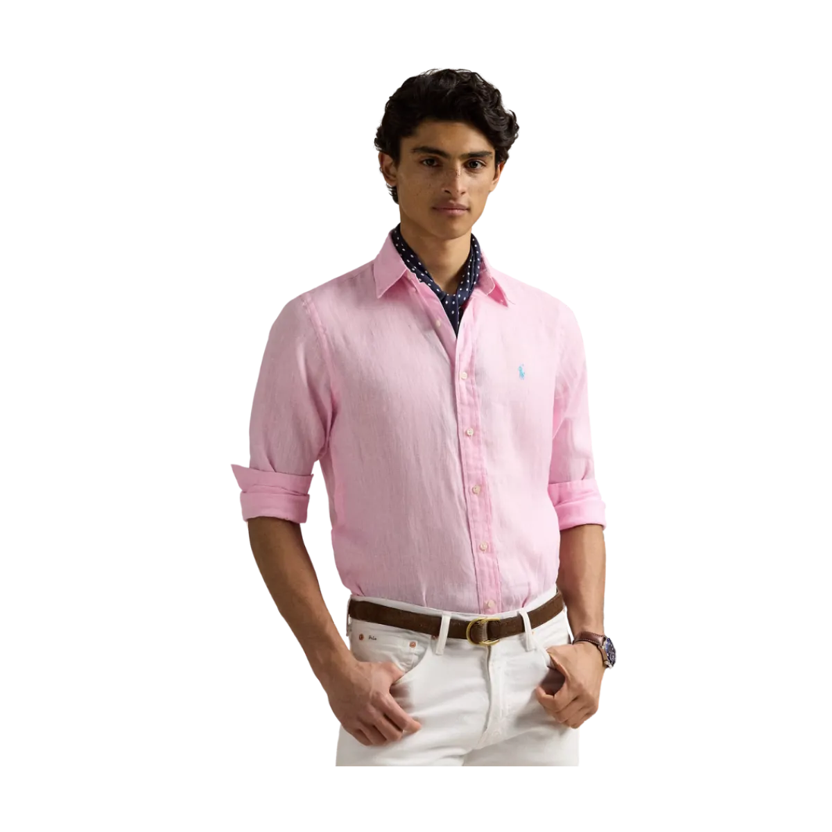 Online Polo Ralph Lauren Long Sleeve Sport Shirt - Carmel Pink