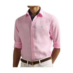 Online Polo Ralph Lauren Long Sleeve Sport Shirt - Carmel Pink