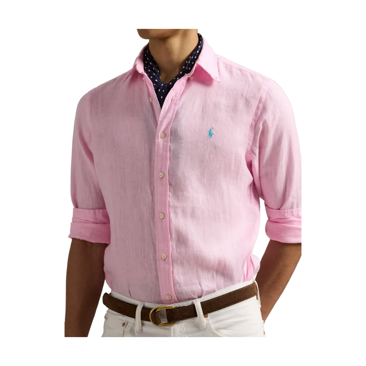 Online Polo Ralph Lauren Long Sleeve Sport Shirt - Carmel Pink