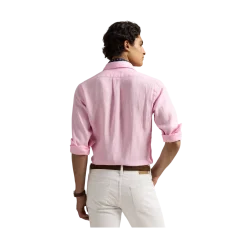 Online Polo Ralph Lauren Long Sleeve Sport Shirt - Carmel Pink