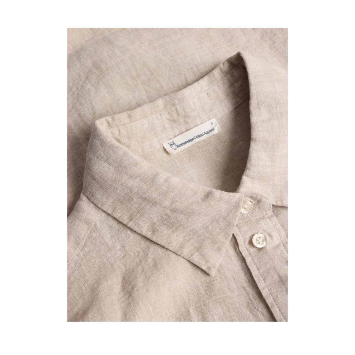 Outlet Knowledge Cotton Apparel ooe inen hirt - ight Feather Gray