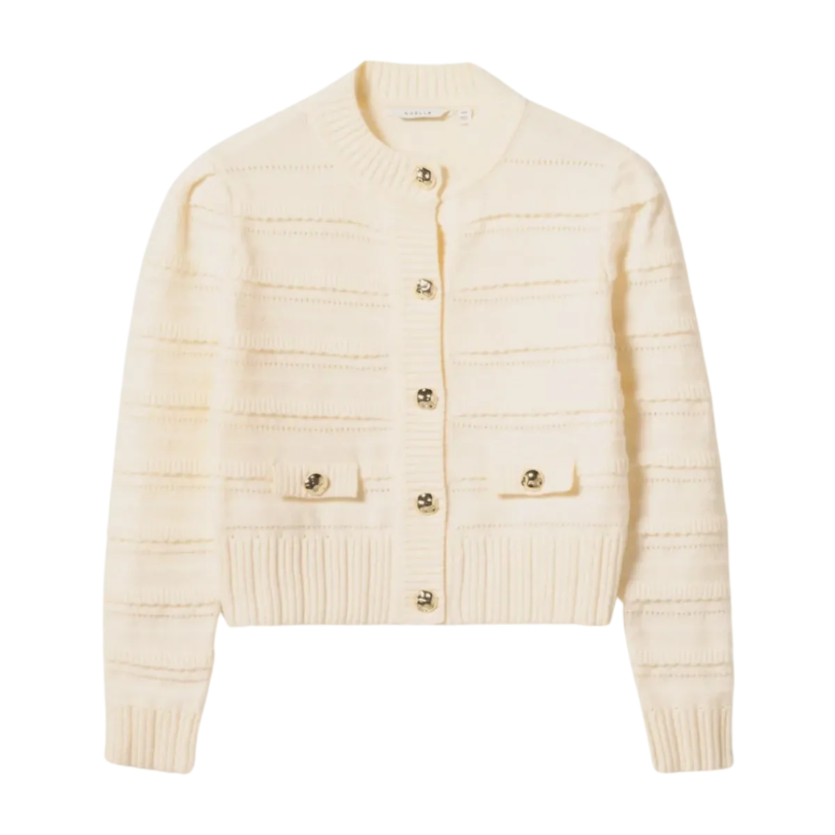 Hot Noella Maddion Knit Cardigan - Ivory