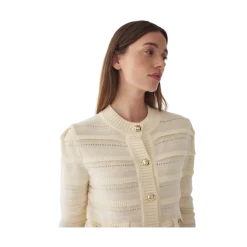 Hot Noella Maddion Knit Cardigan - Ivory