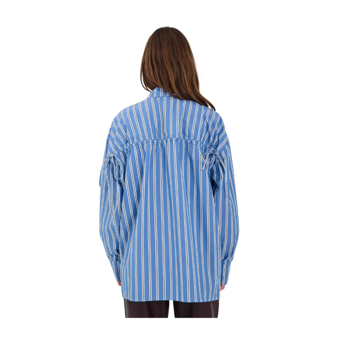 Sale Norr Maloa Shirt - Blue Stripe