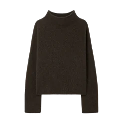 New Filippa K ika Yak Funneneck weater - Dark Khaki Green