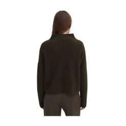 New Filippa K ika Yak Funneneck weater - Dark Khaki Green