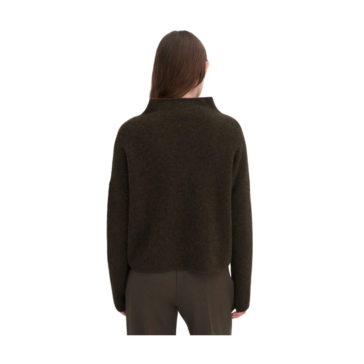 New Filippa K ika Yak Funneneck weater - Dark Khaki Green