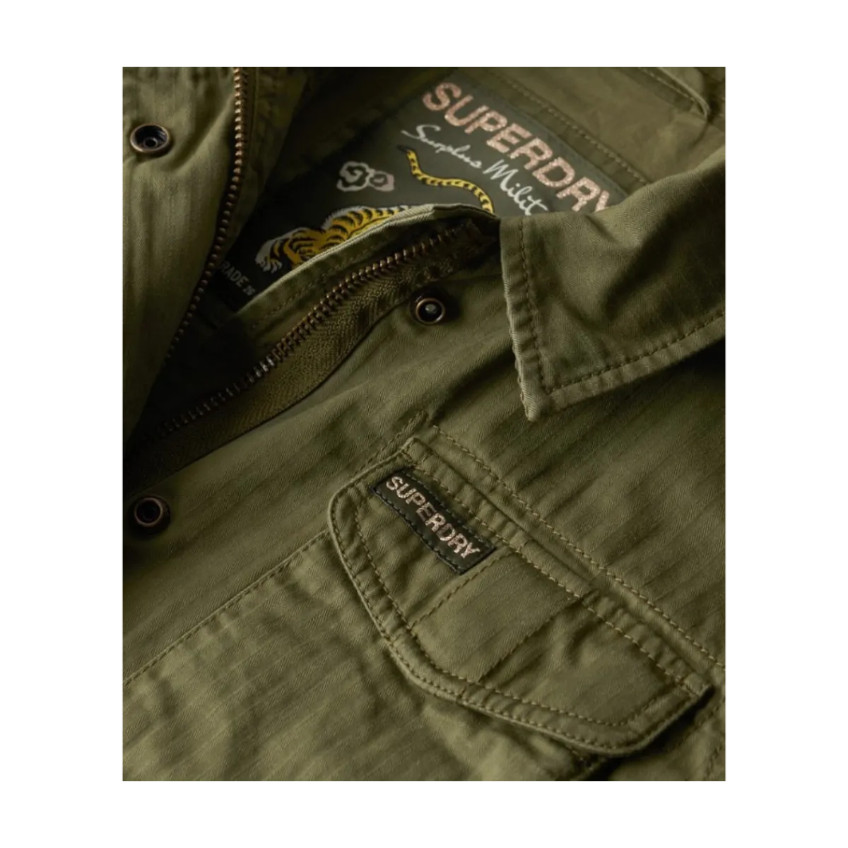 Superdry Military M65 Lined Jacket - Burnt Olive