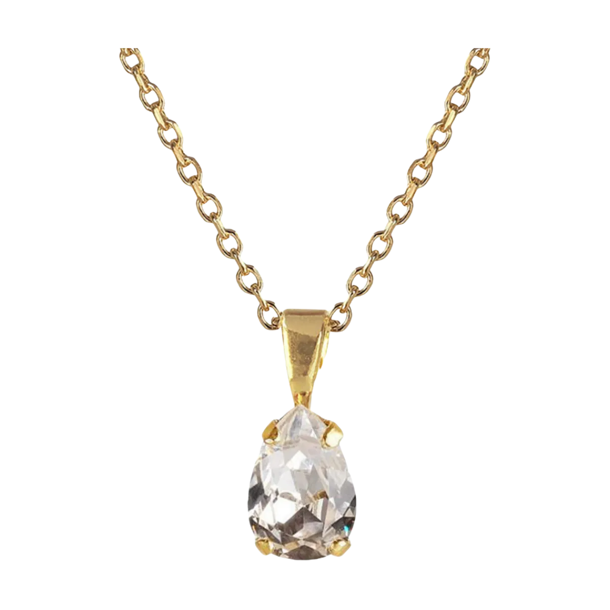 Online Caroline Svedbom Mini Drop Necklace Gold - Crystal