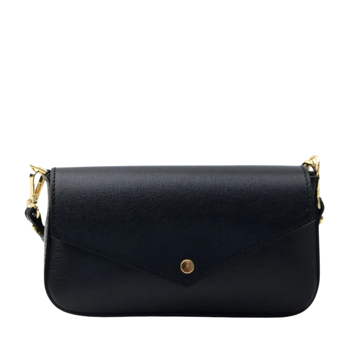 Online Latalia SG Mini Envelope Leather - Black