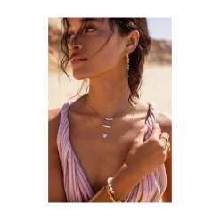 Online My Jewellery Minimalist Necklace with Heart Pearl - Gold