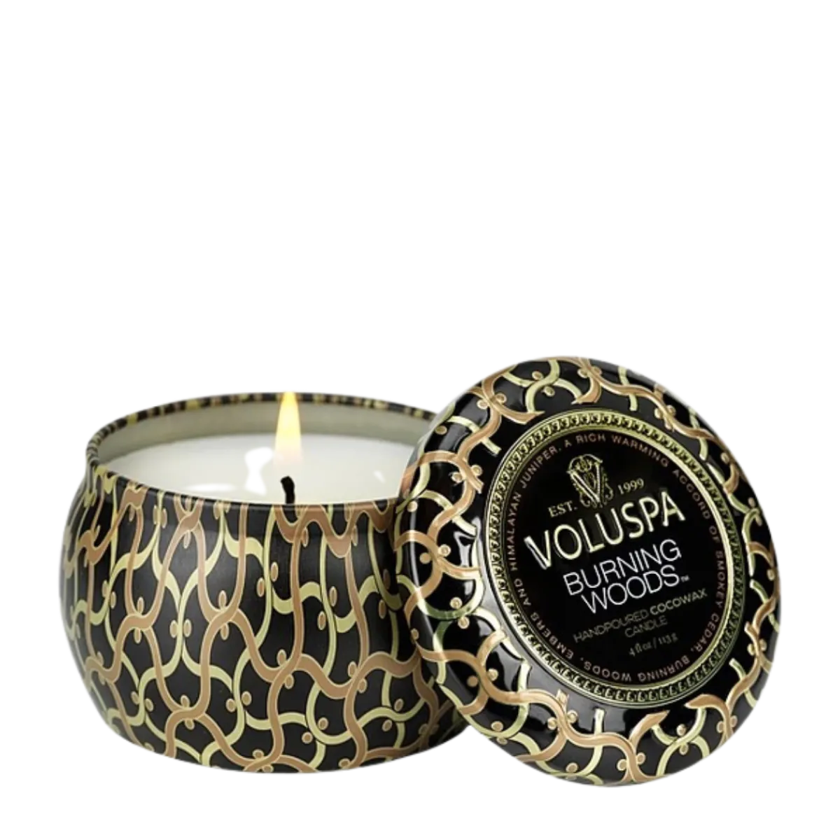 Hot Voluspa Mini Tin Candle - 7 Burning Woods