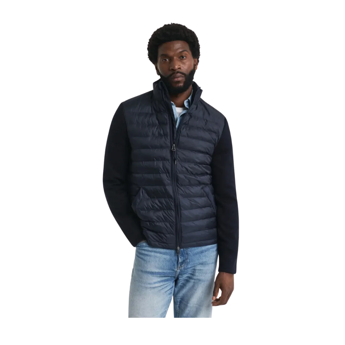 New Gant ixed edia Jacket - 433 Evening Blue