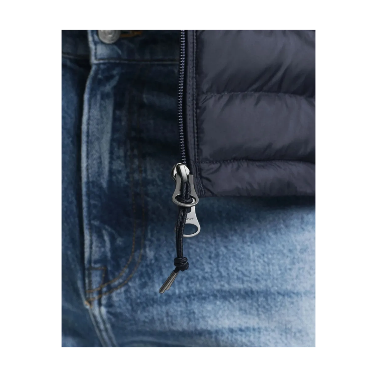 New Gant ixed edia Jacket - 433 Evening Blue