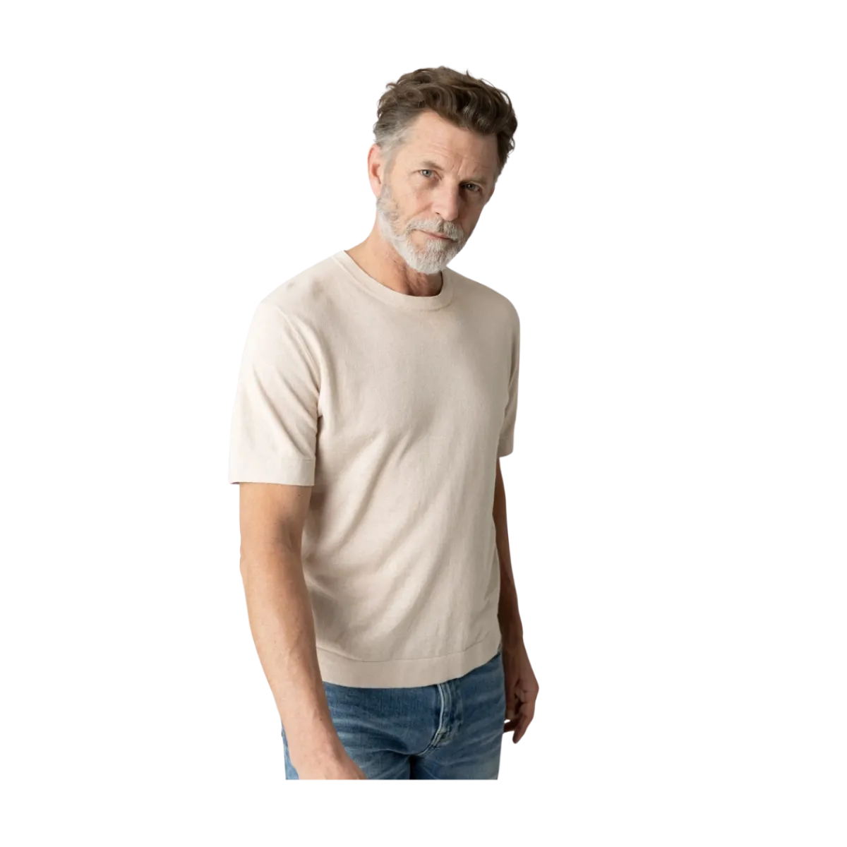 MM Gallery GCrowe Knit Tee - Chateau Gray