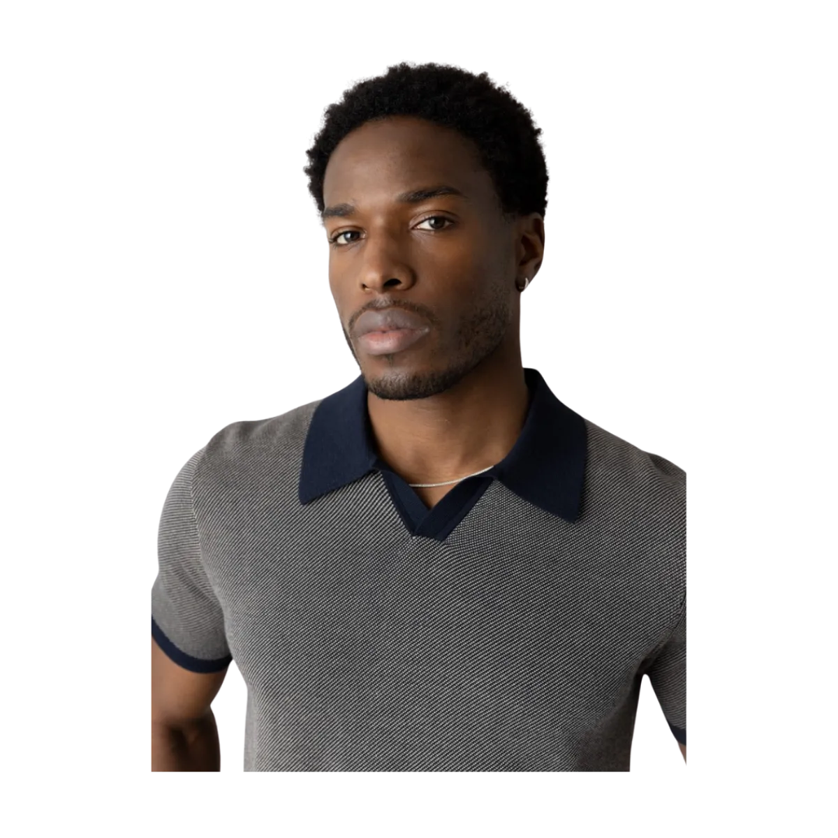 Online MM Gallery GRoa Batti Polo Knit - Navy