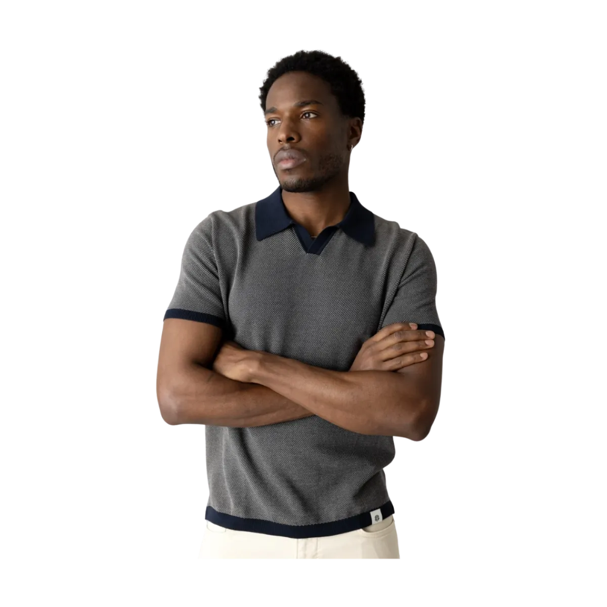 Online MM Gallery GRoa Batti Polo Knit - Navy