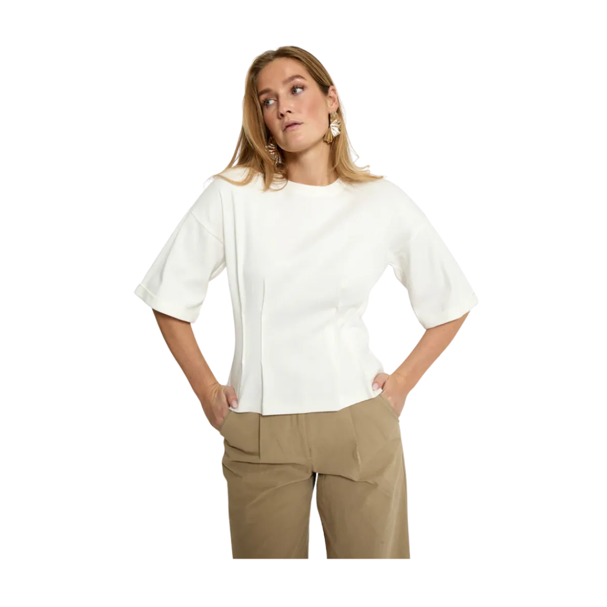 Online Minus Juniana T-hirt - Coud Dancer