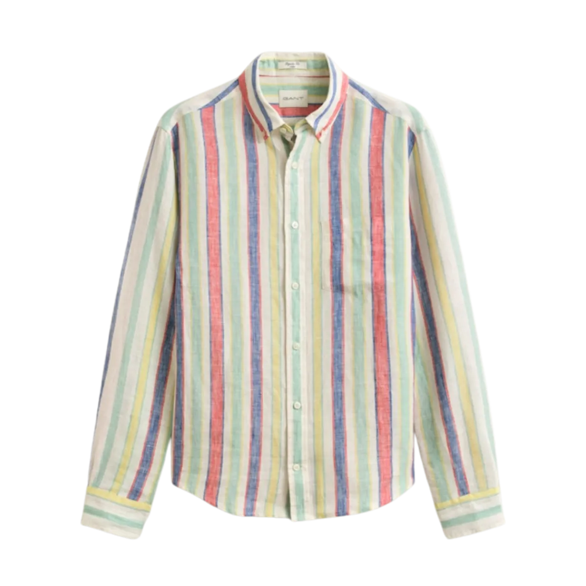 Hot Gant Multistripe Linen Shirt - 105 Multicolor