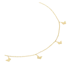 My Jewellery Necklace Butterflies - Gold