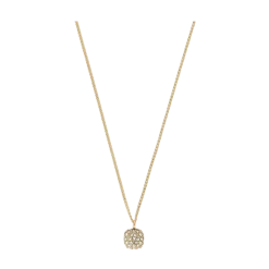 Discount My Jewellery Necklace Fine Strass Square - Gold