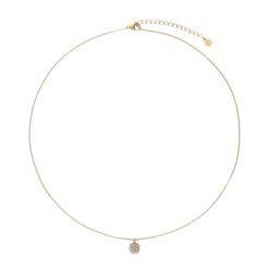 Discount My Jewellery Necklace Fine Strass Square - Gold