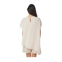 Neo Noir Nerita Asymmetric Blouse - Off White