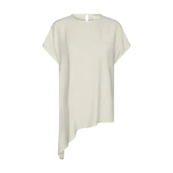 Neo Noir Nerita Asymmetric Blouse - Off White