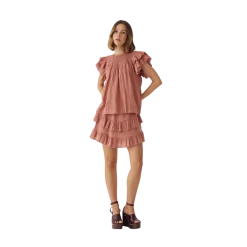 Outlet Noella N-MAURA BLOUSE - RED CLAY
