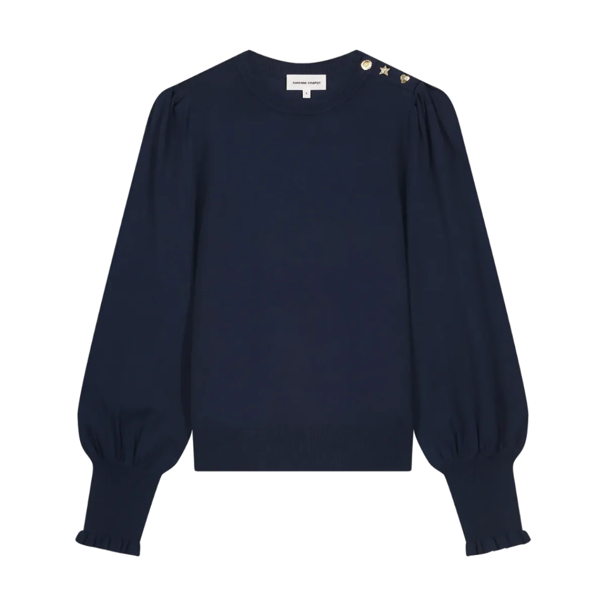 Clearance Fabienne Chapot NOO olly Balloon Pullover - After idnight Blue