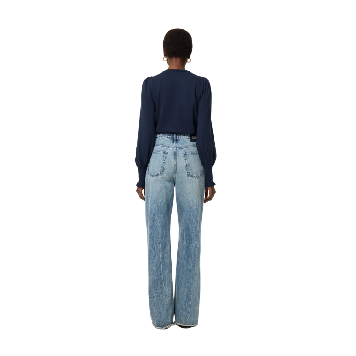 Clearance Fabienne Chapot NOO olly Balloon Pullover - After idnight Blue