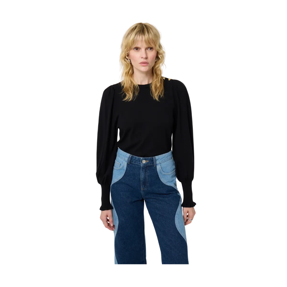 Fabienne Chapot NOO Molly Balloon Pullover - Black