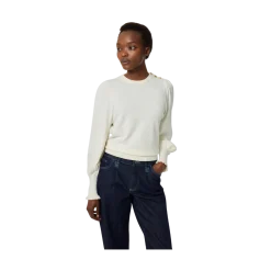 Discount Fabienne Chapot NOO olly Balloon Pullover - Coy White