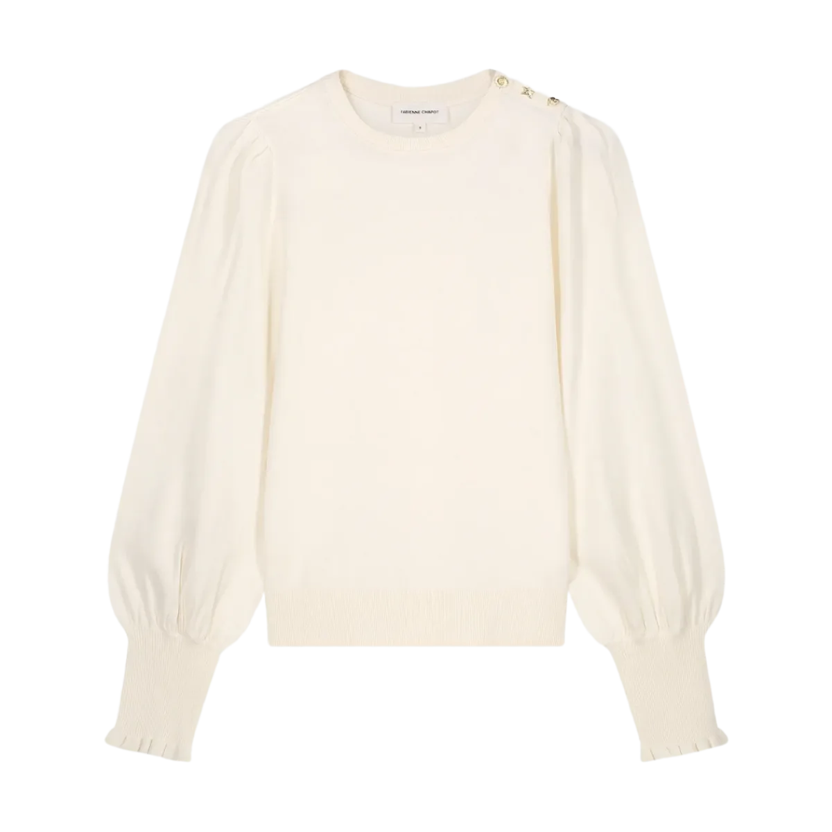 Discount Fabienne Chapot NOO olly Balloon Pullover - Coy White