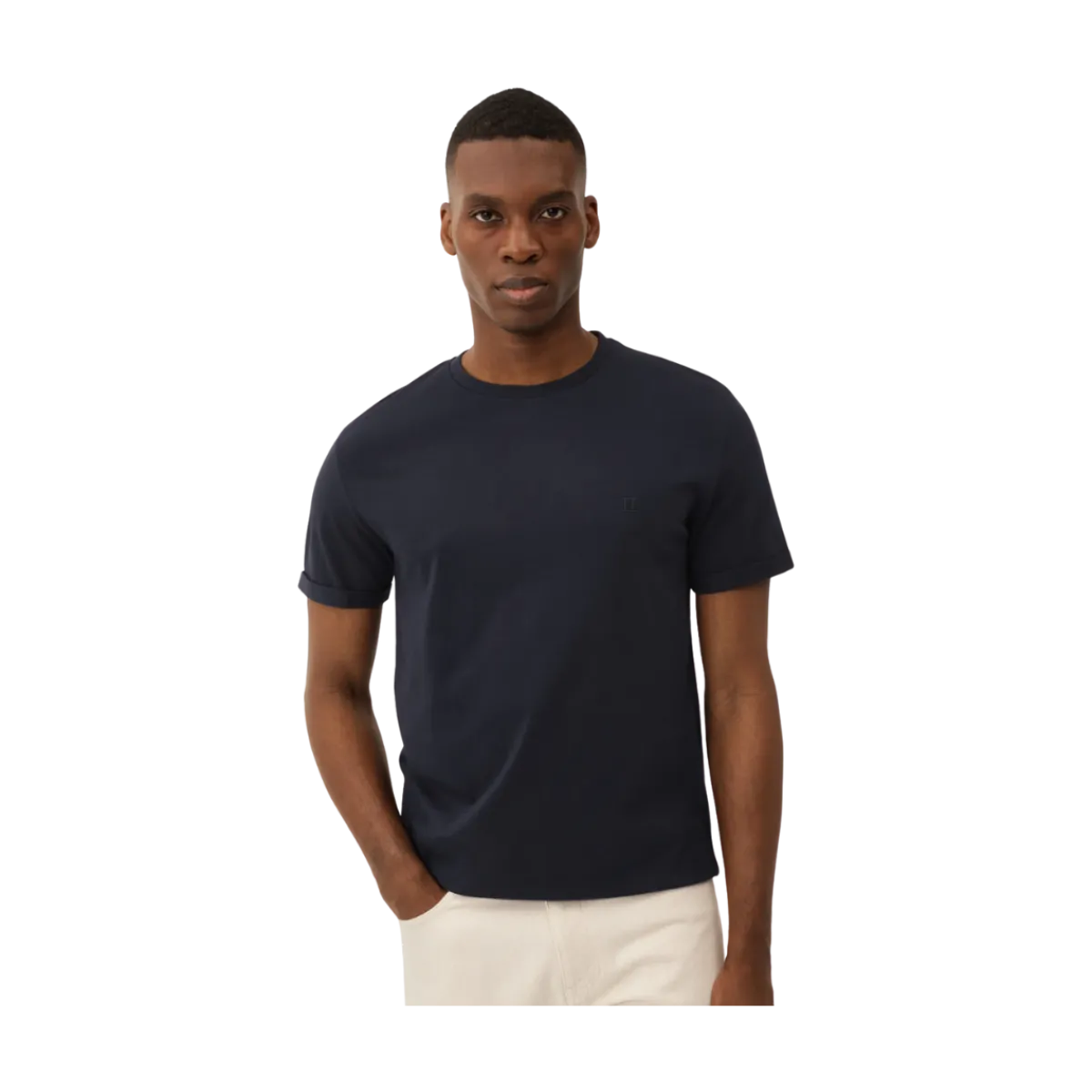 New Les Deux Nørregaard Tona T-hirt - Dark Navy
