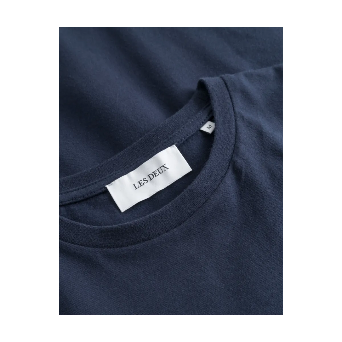 Sale Les Deux Nørregaard T-hirt Tonal - Dark Navy