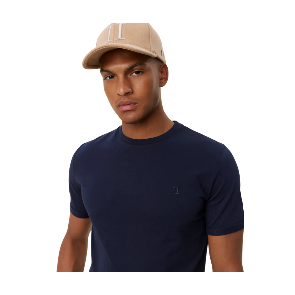 Sale Les Deux Nørregaard T-hirt Tonal - Dark Navy