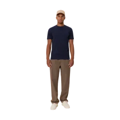 Sale Les Deux Nørregaard T-hirt Tonal - Dark Navy