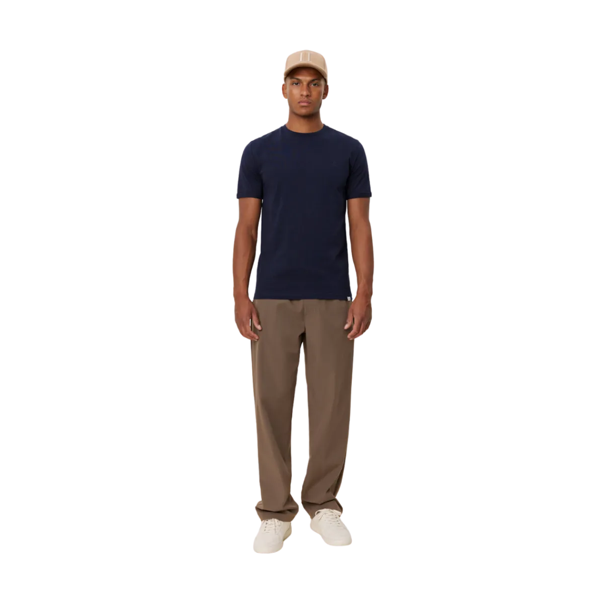 Sale Les Deux Nørregaard T-hirt Tonal - Dark Navy
