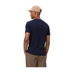 Sale Les Deux Nørregaard T-hirt Tonal - Dark Navy