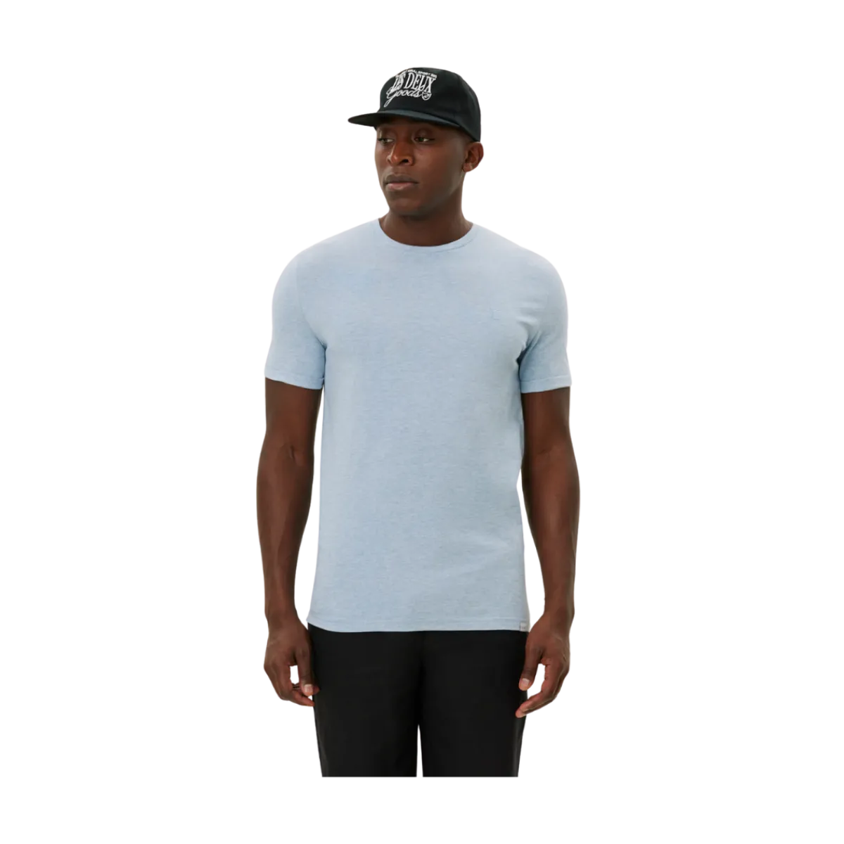 Discount Les Deux Nørregaard T-hirt Tonal - Xenon Blue elange