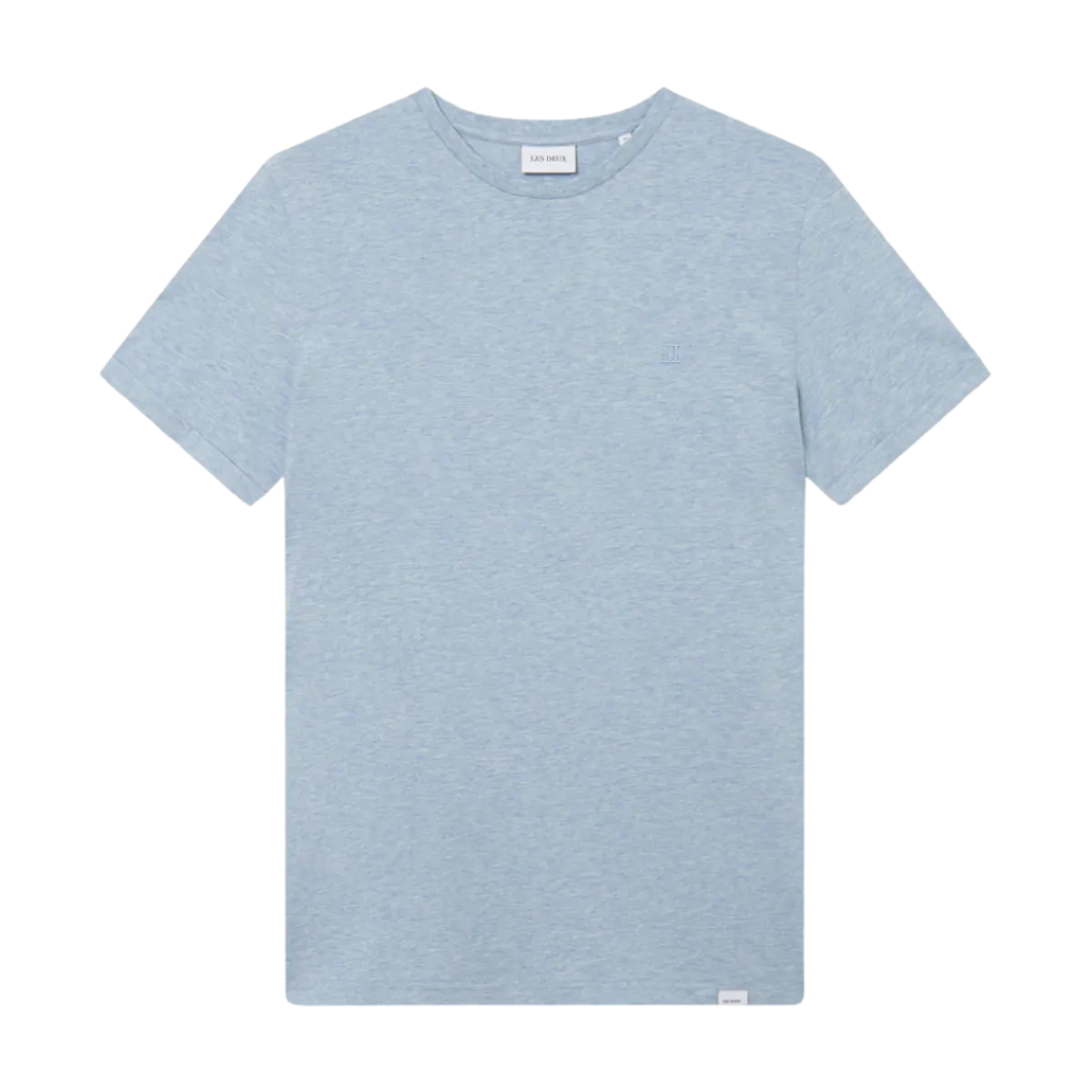 Discount Les Deux Nørregaard T-hirt Tonal - Xenon Blue elange
