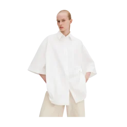 Sale Filippa K Oversized Short Sleeve Shirt - White