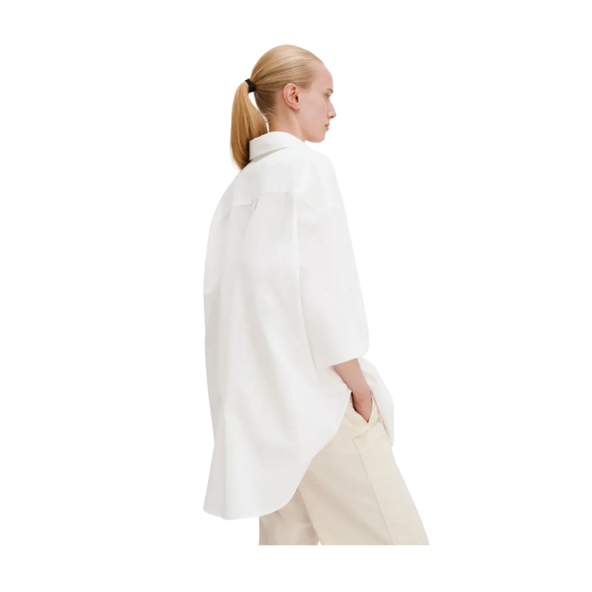 Sale Filippa K Oversized Short Sleeve Shirt - White
