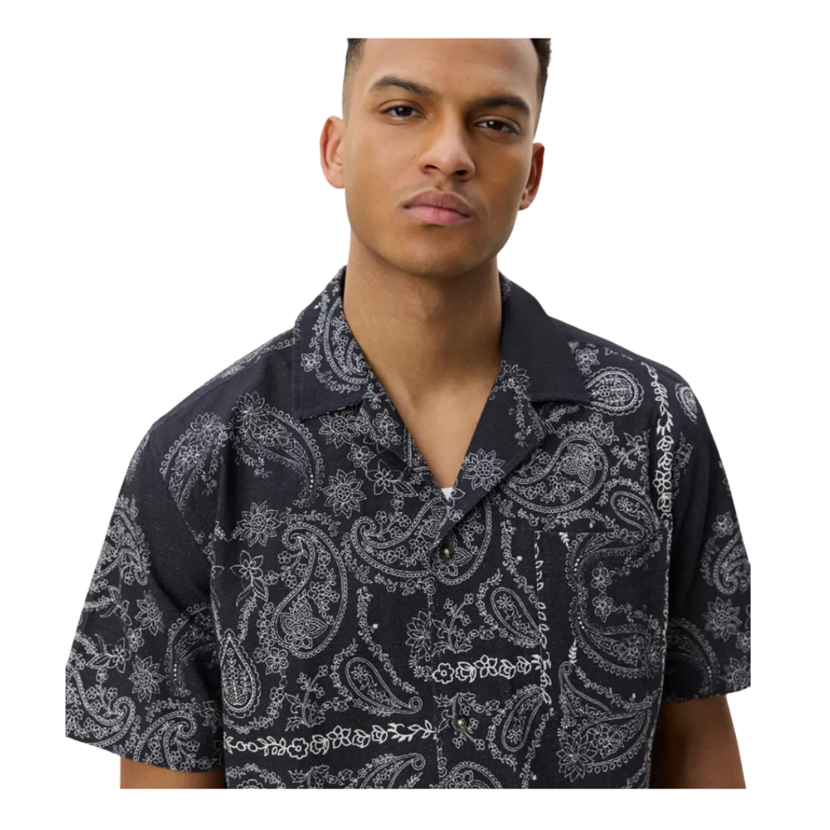 Outlet Les Deux Paiey AOP hirt - Tap hoe Back