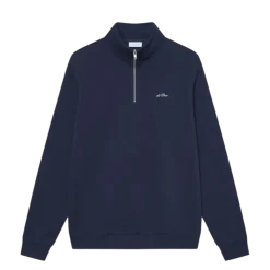 Sale Les Deux Patch Half-Zip Sweatshirt - dark navy