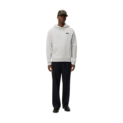 Sale Les Deux Patch Hoodie - Snow Meange